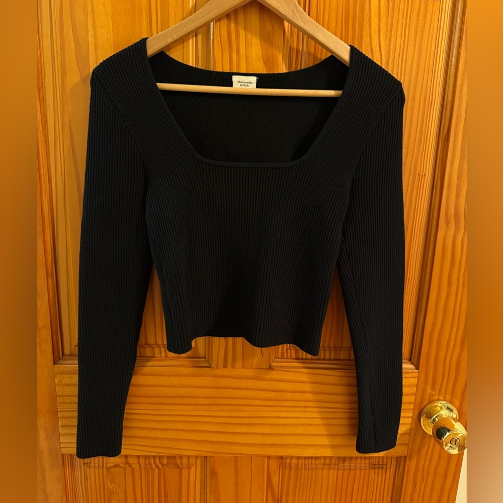 Abercrombie and Fitch black knit top